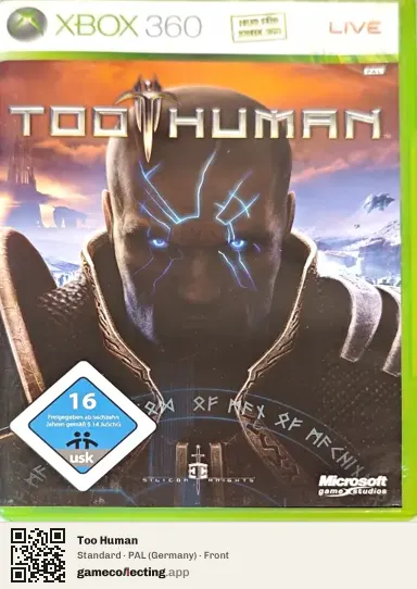 Too Human Xbox 360, Germany box front