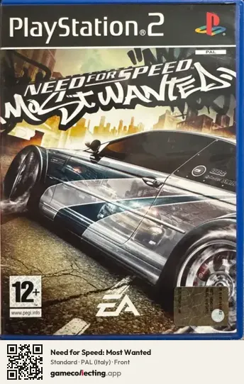 Need for Speed: Most Wanted PlayStation 2, Italy box front