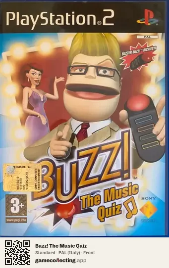 Buzz! The Music Quiz PlayStation 2, Italy box front