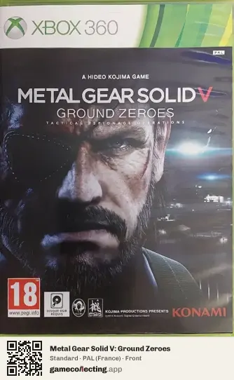 Metal Gear Solid V: Ground Zeroes Xbox 360, France box front