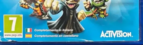 Skylanders: Trap Team, the PEGI square on its front