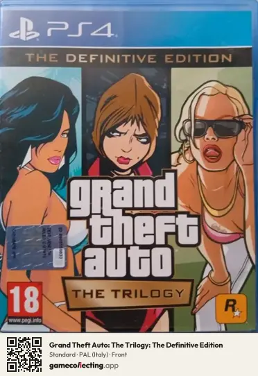 Grand Theft Auto: The Trilogy: The Definitive Edition PlayStation 4, Italy box front