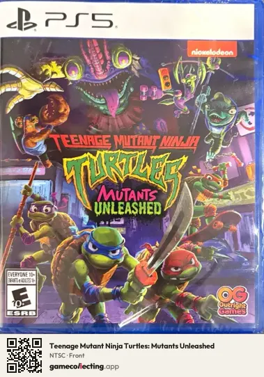 Teenage Mutant Ninja Turtles: Mutants Unleashed PlayStation 5, NTSC box front