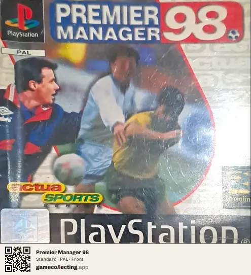 Premier Manager 98 PlayStation, PAL box front