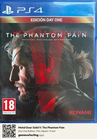 Metal Gear Solid V: The Phantom Pain PlayStation 4, Spain box front