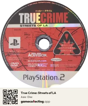 True Crime: Streets of LA PlayStation 2, Asia disc