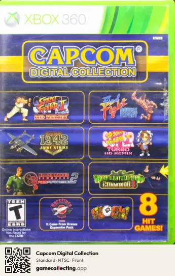 Capcom Digital Collection Xbox 360, NTSC box front