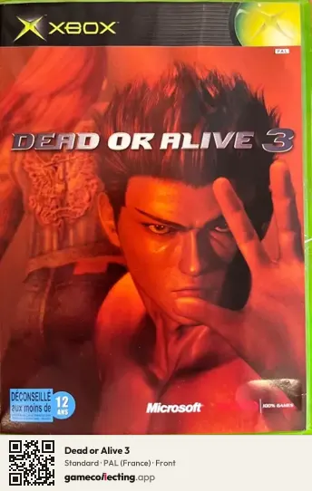 Dead or Alive 3 Xbox, France box front