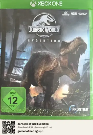 Jurassic World Evolution Xbox One, Germany box front