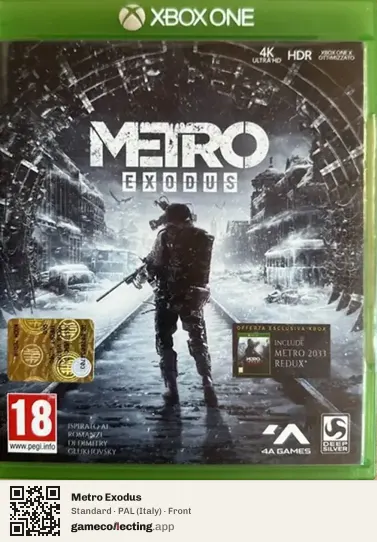 Metro Exodus Xbox One, Italy box front