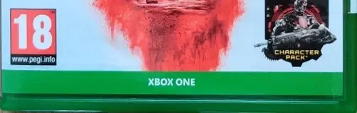 Gears 5, the PEGI square on its front