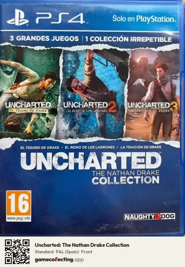 Uncharted: The Nathan Drake Collection PlayStation 4, Spain box front