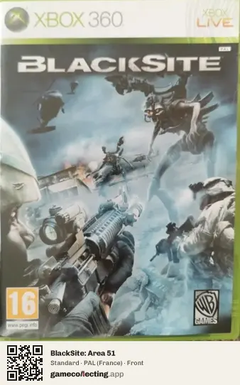 BlackSite: Area 51 Xbox 360, France box front