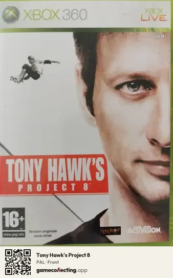 Tony Hawk's Project 8 Xbox 360, PAL box front