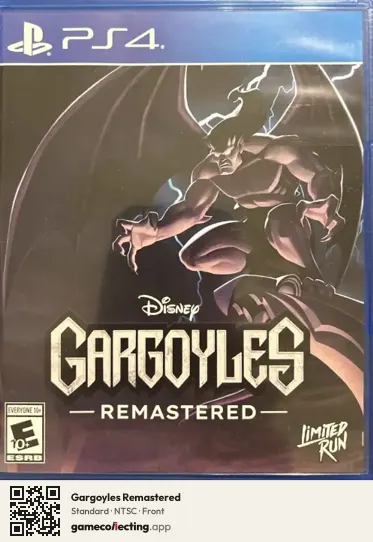 Gargoyles Remastered PlayStation 4, NTSC box front
