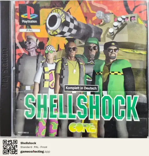 Shellshock PlayStation, PAL box front