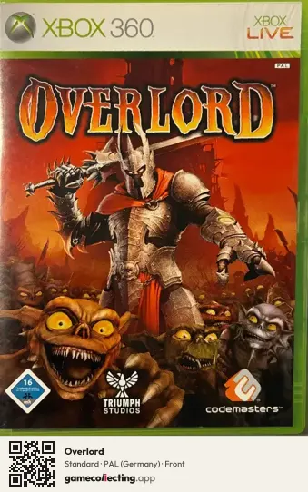Overlord Xbox 360, Germany box front