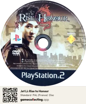 Jet Li: Rise to Honour PlayStation 2, PAL disc