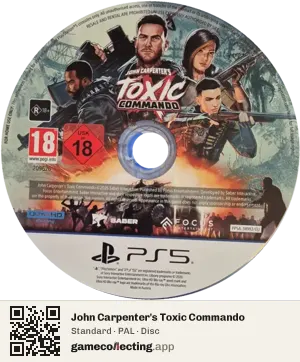 John Carpenter's Toxic Commando PlayStation 5, PAL disc