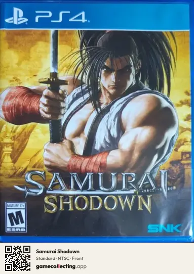 Samurai Shodown PlayStation 4, NTSC box front
