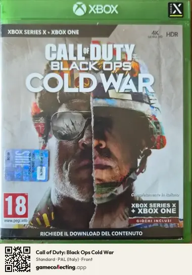 Call of Duty: Black Ops Cold War Xbox Series X, Italy box front
