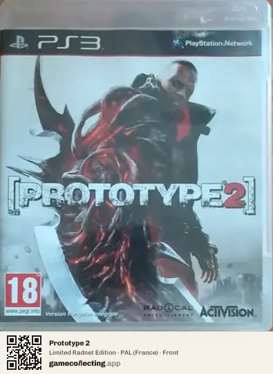Prototype 2 PlayStation 3, France box front