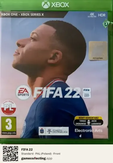 FIFA 22 Xbox One, Poland box front