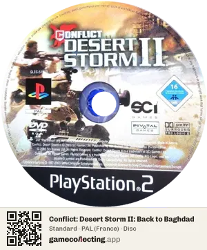 Conflict: Desert Storm II: Back to Baghdad PlayStation 2, PAL disc