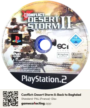 Conflict: Desert Storm II: Back to Baghdad PlayStation 2, PAL disc