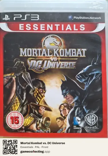 Mortal Kombat vs. DC Universe PlayStation 3, PAL box front