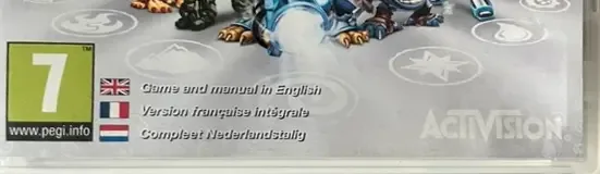 Skylanders: Giants, the PEGI square on its front