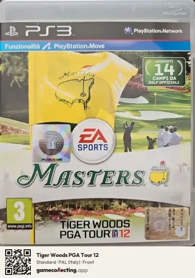 Tiger Woods PGA Tour 12 PlayStation 3, Italy box front