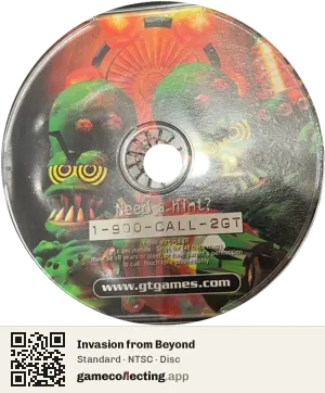 Invasion from Beyond PlayStation, NTSC disc