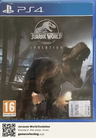Jurassic World Evolution PlayStation 4, Italy box front