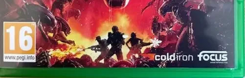 Aliens: Fireteam Elite, the PEGI square on its front