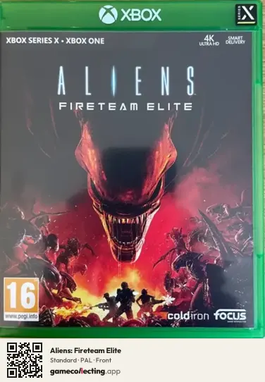 Aliens: Fireteam Elite Xbox Series X, PAL box front