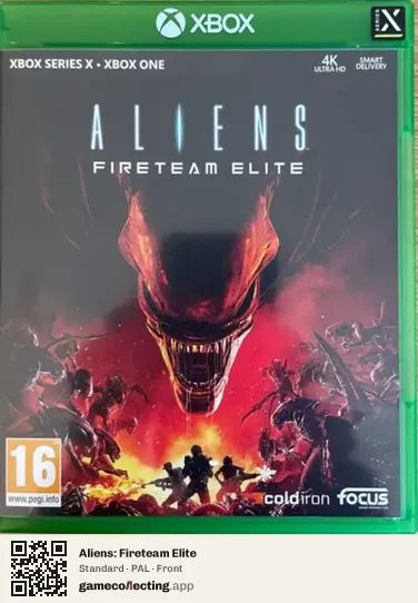 Aliens: Fireteam Elite Xbox Series X, PAL box front