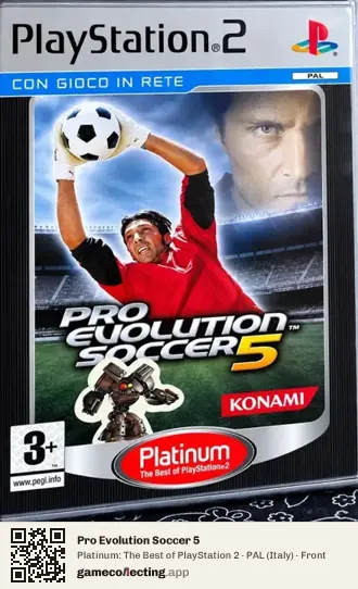 Pro Evolution Soccer 5 PlayStation 2, Italy box front