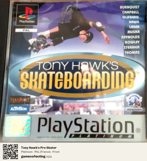 Tony Hawk's Pro Skater PlayStation, France box front