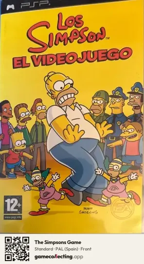 The Simpsons Game PlayStation Portable, Spain box front
