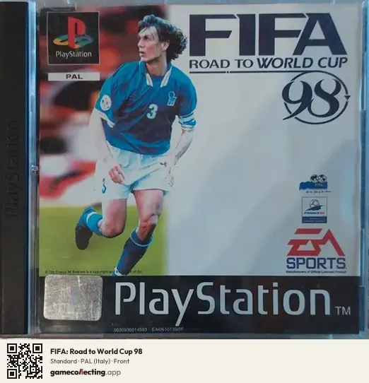 FIFA: Road to World Cup 98 PlayStation, Italy box front