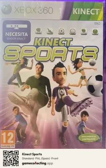 Kinect Sports Xbox 360, Spain box front
