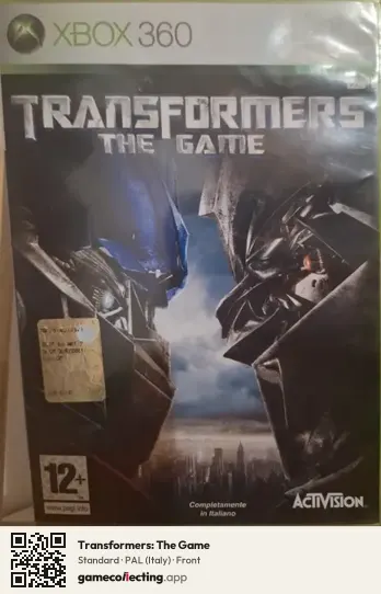 Transformers: The Game Xbox 360, Italy box front