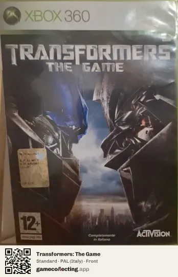 Transformers: The Game Xbox 360, Italy box front