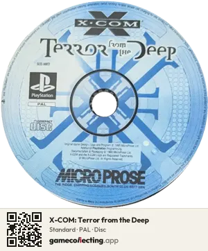 X-COM: Terror from the Deep PlayStation, PAL disc