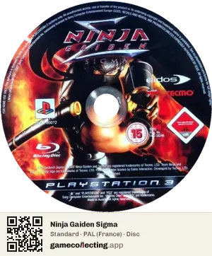 Ninja Gaiden Sigma PlayStation 3, PAL disc