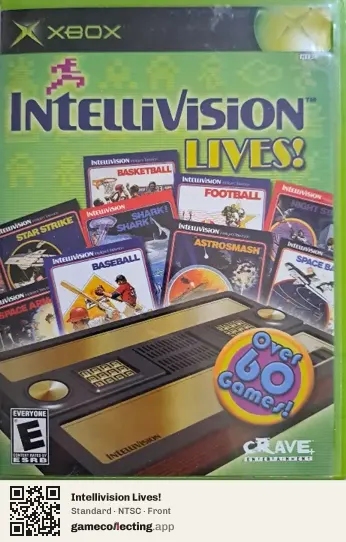 Intellivision Lives! Xbox, NTSC box front