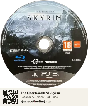 The Elder Scrolls V: Skyrim PlayStation 3, PAL disc