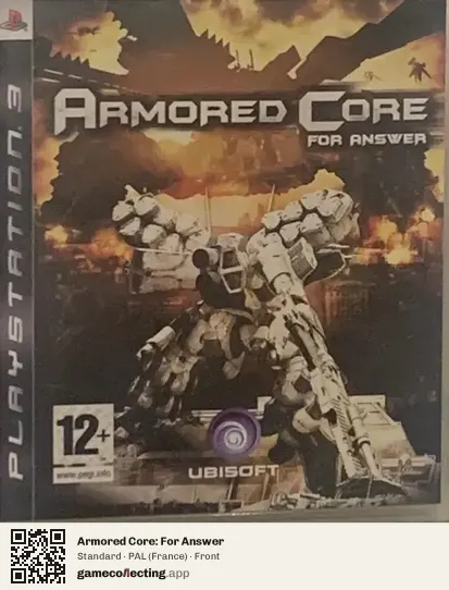 Armored Core: For Answer PlayStation 3, France box front