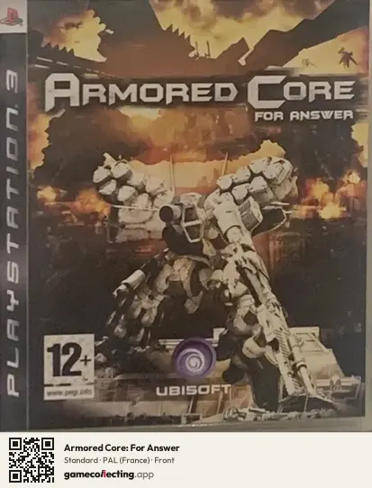 Armored Core: For Answer PlayStation 3, France box front